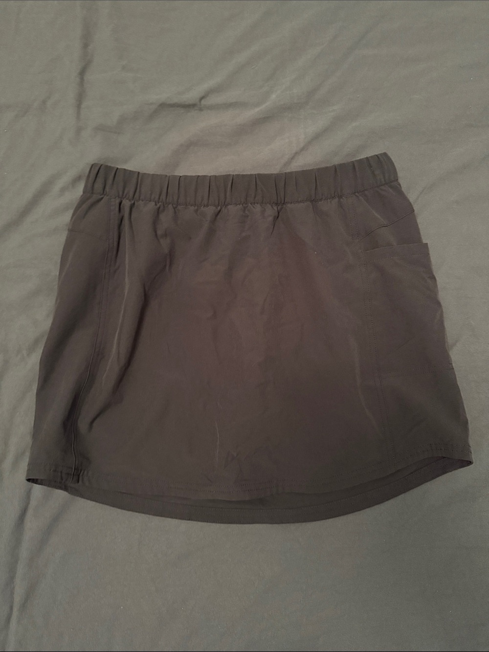 Patagonia Grey Women's Athletic Skort with Elastic Waistband
